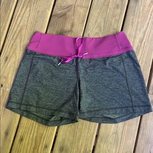 Grey and Purple Lululemon Shorts
